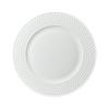 10-inch Gold Rim Ceramic Flat Dinner Plate