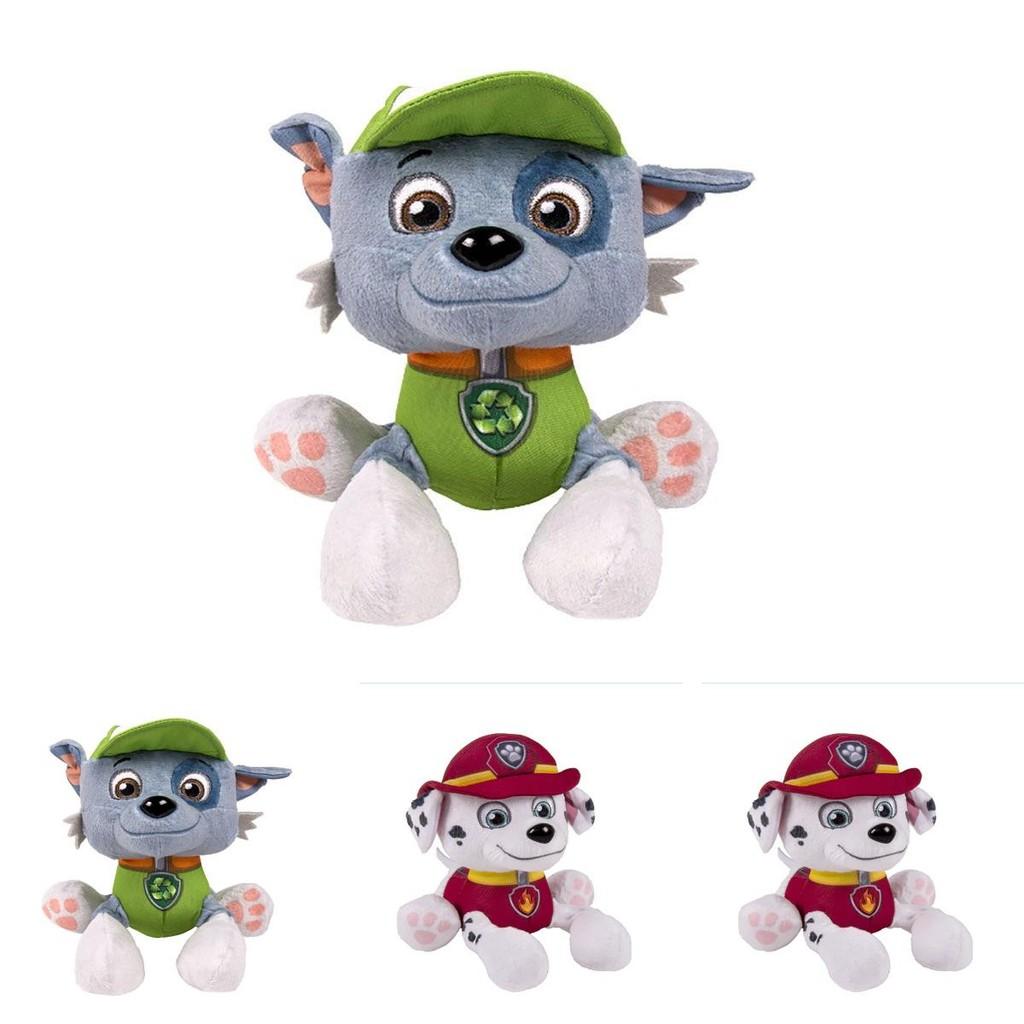 Conjunto Fofo e Abraçável de Pelúcias Patrulha Canina Com Ryder Marshall Rubble Chase Rocky Zuma Skye