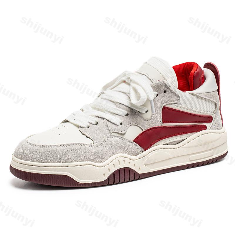 

Niche Design Men s Casual Thick Soled Sports Shoes 2026 Autumn New Fashi Trend Versatile Comfortable N Slip Chunky sneakers 39 красный