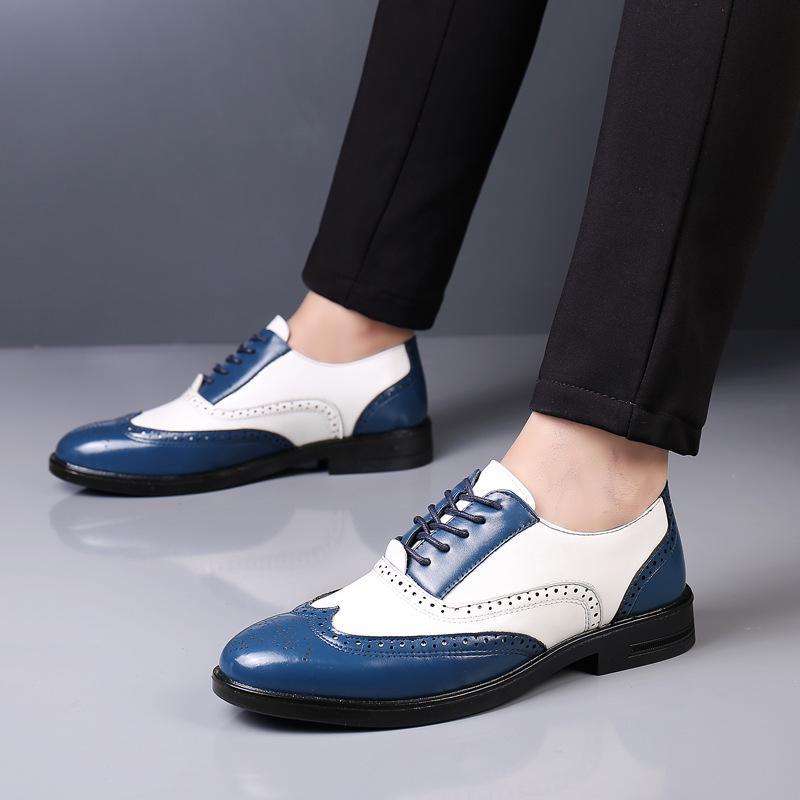 Men's Business Casual Brogues Trendy All-Match Youthful Large Size Spring Autumn Shoes