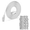 Ethernet-Kabel 15m Cat6 Flaches Internetkabel Netzwerkkabel Rj45 LAN Patchkabel Ersatz Laptop Zubehör Weiß