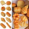 Yellow Artificial Bread Models Toast Model Pinch Le Funny Squeeze Toys  Gift