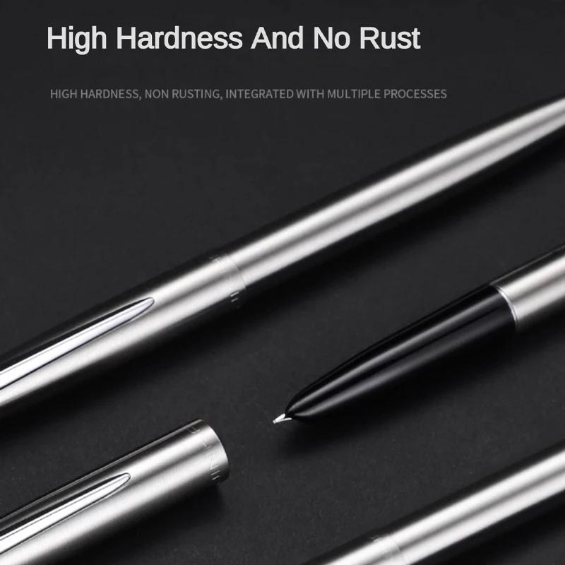 JINHAO 911 Fountain Pen Stainless Steel Classic Body Financial Tip 0.38mm Stationery Office School Writing Pens Supplies PK 9019