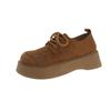 The 2025 New Autumn Retro Thick-soled Shoes Are Versatile Fashion-style Lace-up Single Shoes for Women's Casual Workwear