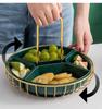 Rotatable Ceramic Fruit Tray Household Dining Table Dry Living Room Coffee Assortment Snack