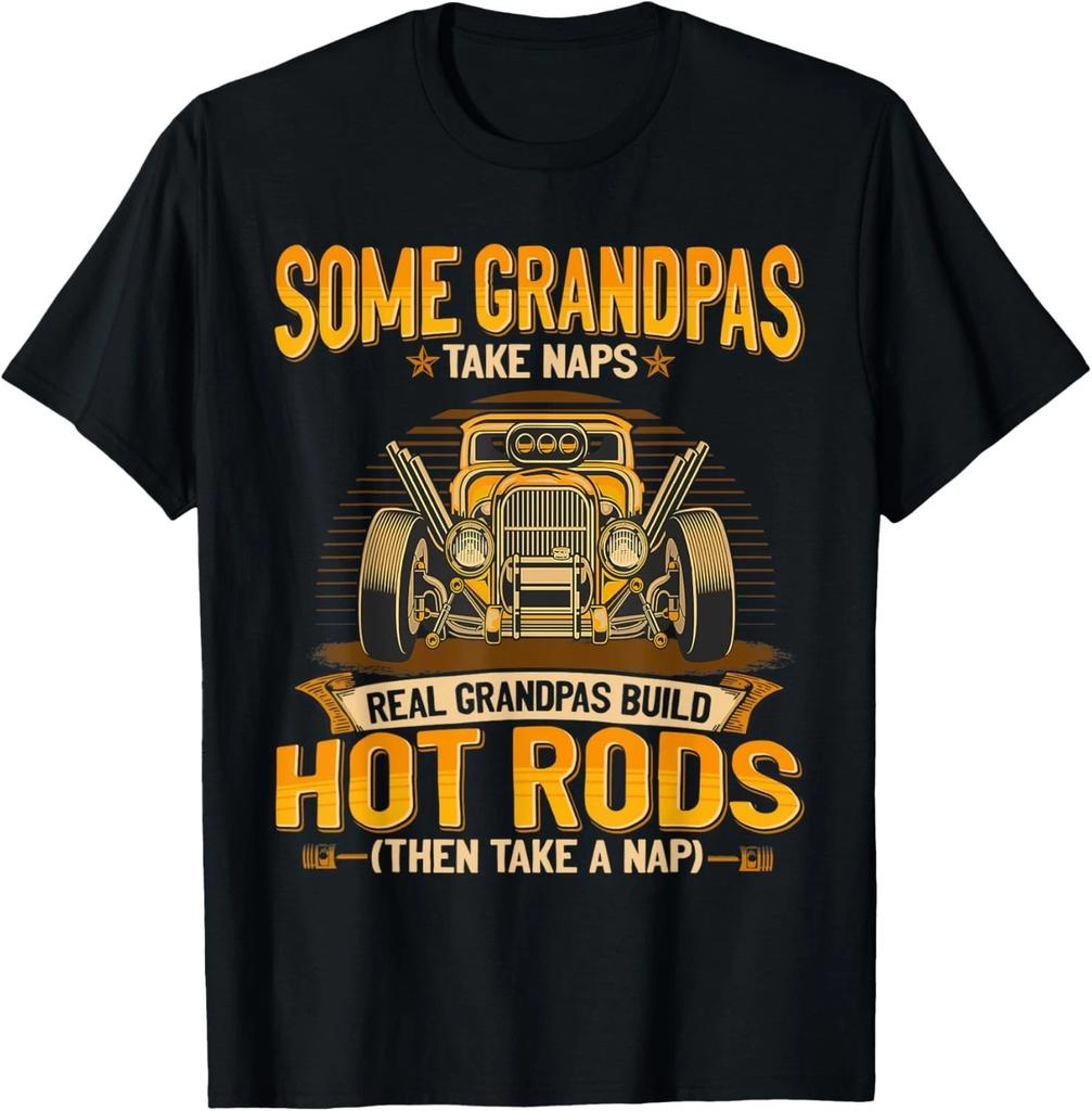 Alcuni nonni fanno il pisolino I veri nonni costruiscono Hot Rods Regalo Maglietta Unisex