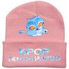 Peripheral Knitted Hat Curled Wool Hat Printed Doudou Hat Outdoor Cold Hat Adult