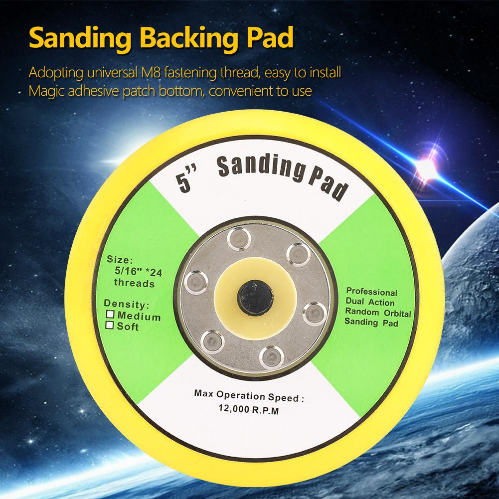 125mm Hook and Loop Sanding Polishing Backing Pad with M8 Thread