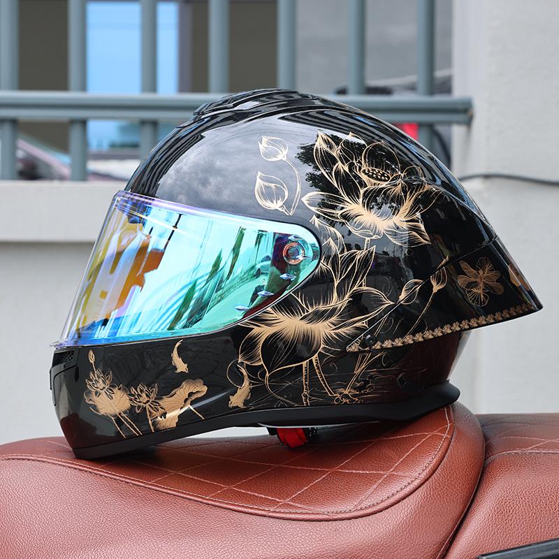 ORZ-S802 motorcycle helmet,ABS men's and women's full face helmet,R50S personalized, cool, all season, big tail wing helmet DOT