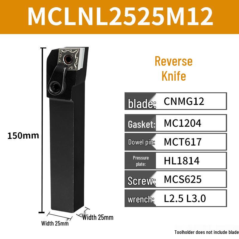 CNC Tool Holder: Peach-Shaped Face Turning Tool MWLNR/MTJNR20