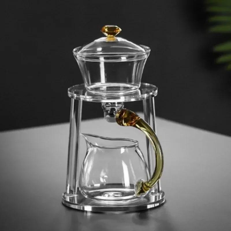 Lazy Person  Making Tool Automatic   Pot Glass Magnetic Tea Set  Simple Modern Japanese Creative Home