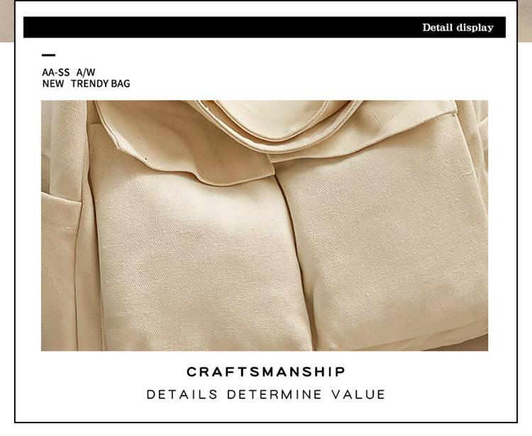 Women's Japanese Korean Style Canvas Messenger Bag - Versatile, Simple, Literary Shoulder/Crossbody Bag