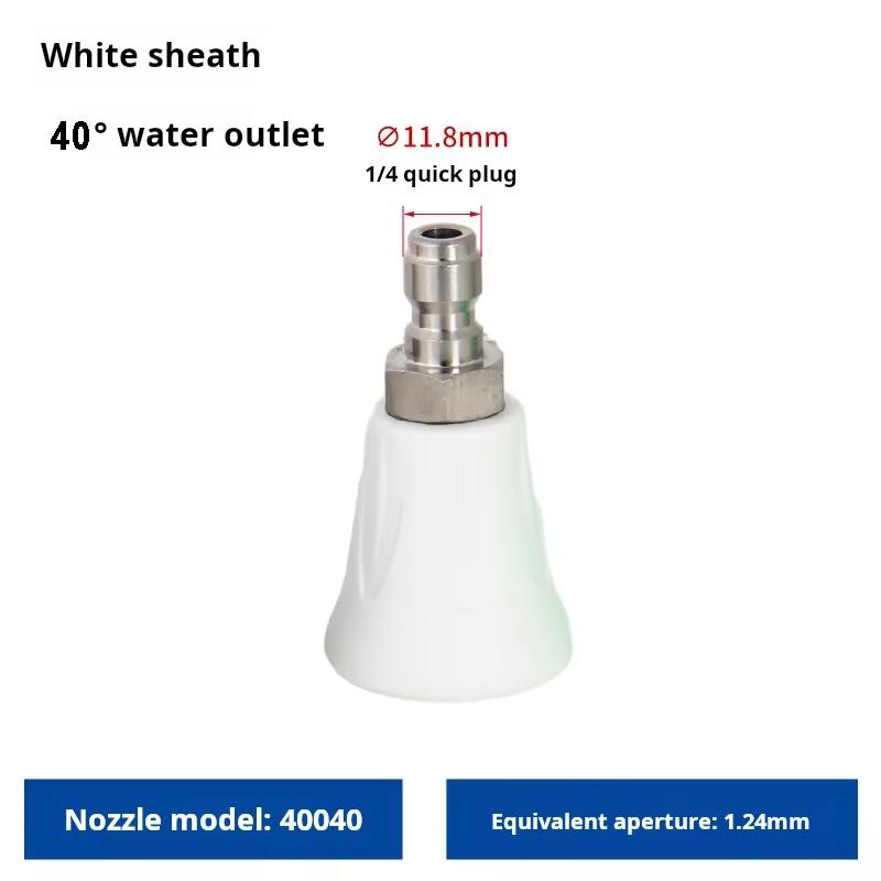 

Car Washer Sector Sprayer Nozzle Tips With Soft Rubber Sleeve High Pressure Wash Gun Nozzles 1/4 DN8