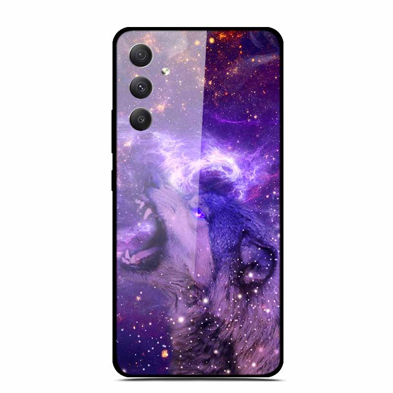 Tempered Glass Cases For Samsung M35 5G Case GalaxyM35 Painted Hard Back Fundas for Samsung Galaxy M35 5G Back Cover Protection
