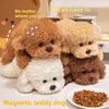 Dog Soft Teddy Plush Animal With Magnetic Paws Stuffed Toy For Kids Girls