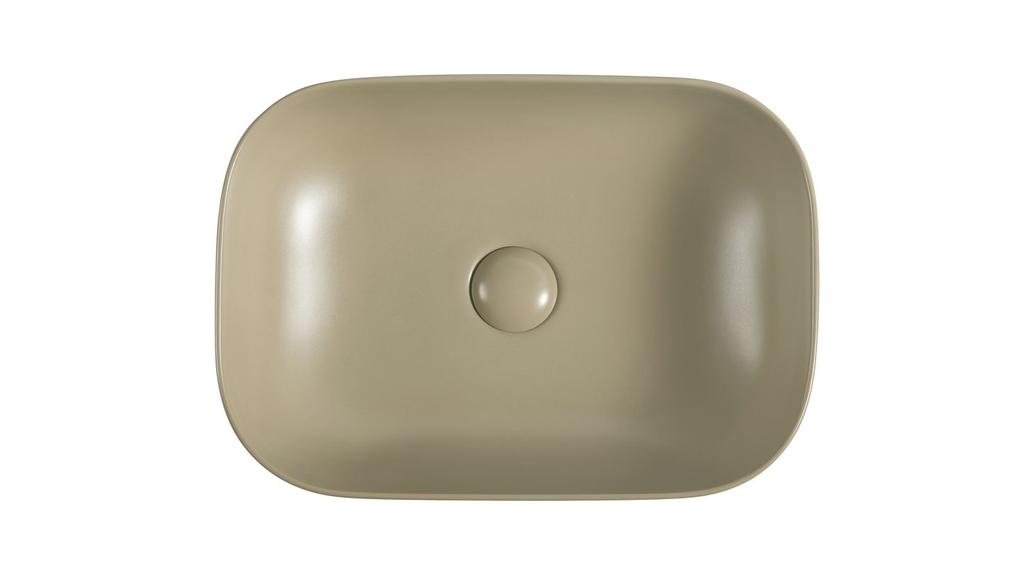 Lusso countertop washbasin 45.5X32.5 CM oval cappuccino matt