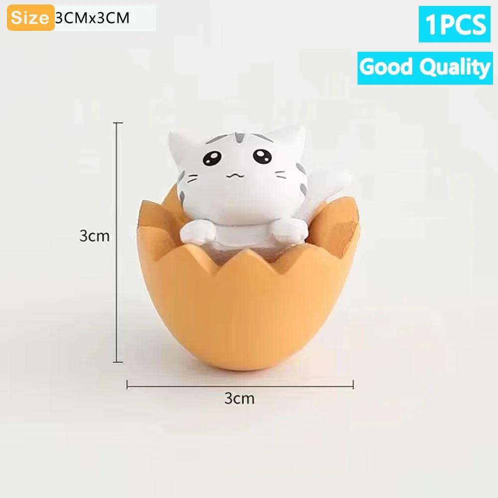Kawaii 1-4 Stück Mini Katze Ornament Garten Kätzchen Statue Heimdeko Geschenk Kinder Kinder Babyzimmer Dekoration Spielzeug Miniaturfiguren