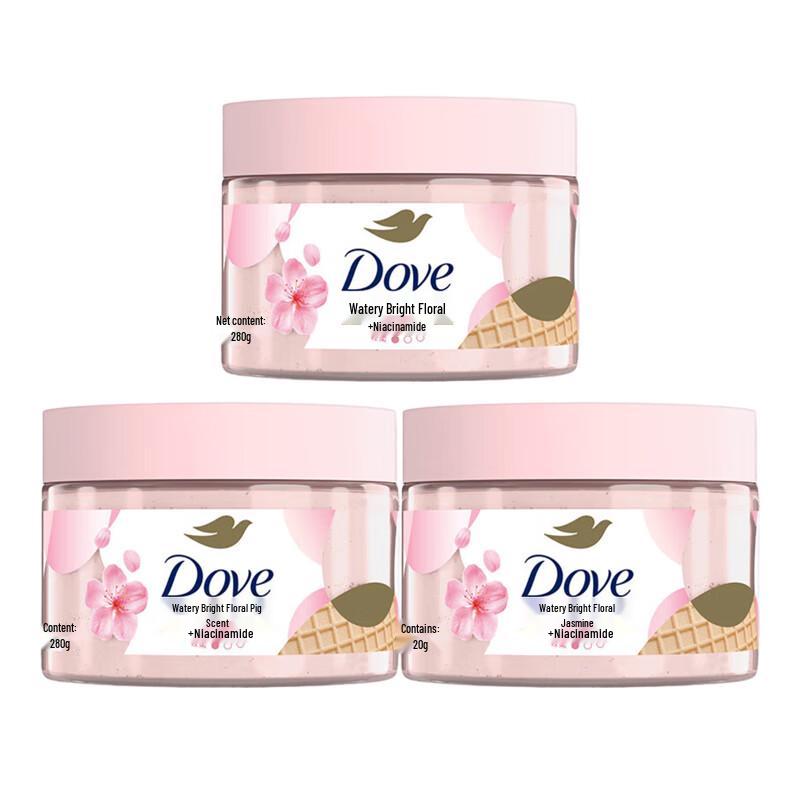 Dove Cherry Blossom Sweet Scent Body Scrub (3-Pack)