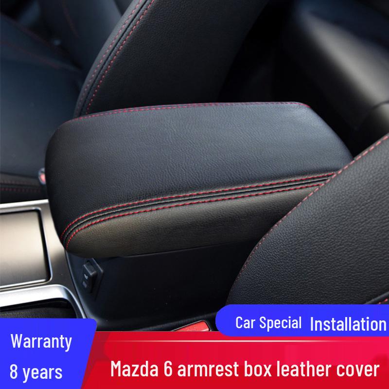 Mazda 6 Center Console Armrest Leather Cover, Fits 2004-2015 Models