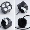 12V 24V Driving Moto Spotlights White/Yellow Light Car Fog Lamp Motorcycle Work Light  Truck