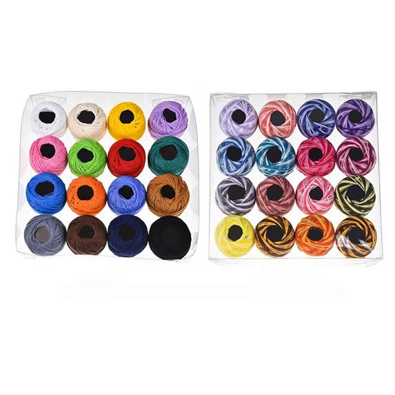 Crochet Cotton Yarn Balls Cross Stitch Needlepoint Hand Embroidery Knitting Threads
