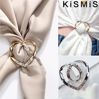 1PC Corner Knot Buckle Scarf Brooch All Match Artifact Shirt Hem T Shirt Womens Decorative Jewelry Accessory