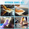 8Pcs Swedish Dishcloths Reusable Dish Cloth Absorbent Kitchen Dish Rag Non Scratch Kitchen Cleaning Cloth for Washing Dishes