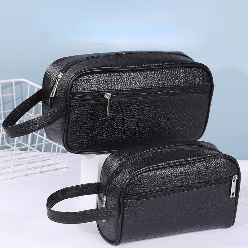Woman Coametics Bag Men Handbag Fashion Pu Leather Phone Wristlet Bag Casual Toiletry Bag Small Purse Handbags Wallet