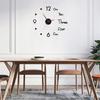 Nordic Silent DIY Wall Clock Creative Living Room Bedroom Decorative Clock Acrylic Number Clock Wall Sticker Clock