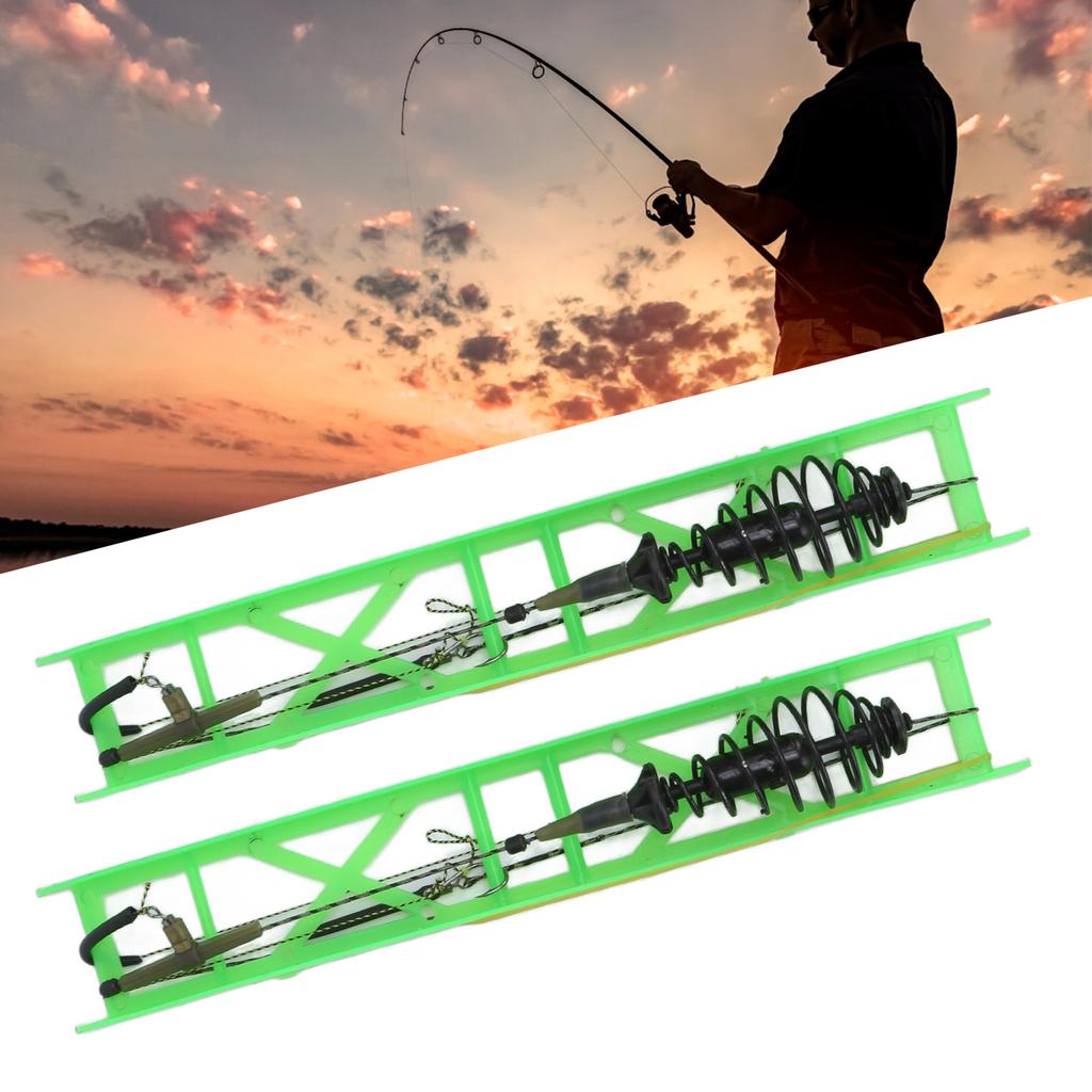 2pcs Fishing Bait Spring Lure Inline Fishing Bait Spring Hanging Tackle Tool with Hooks