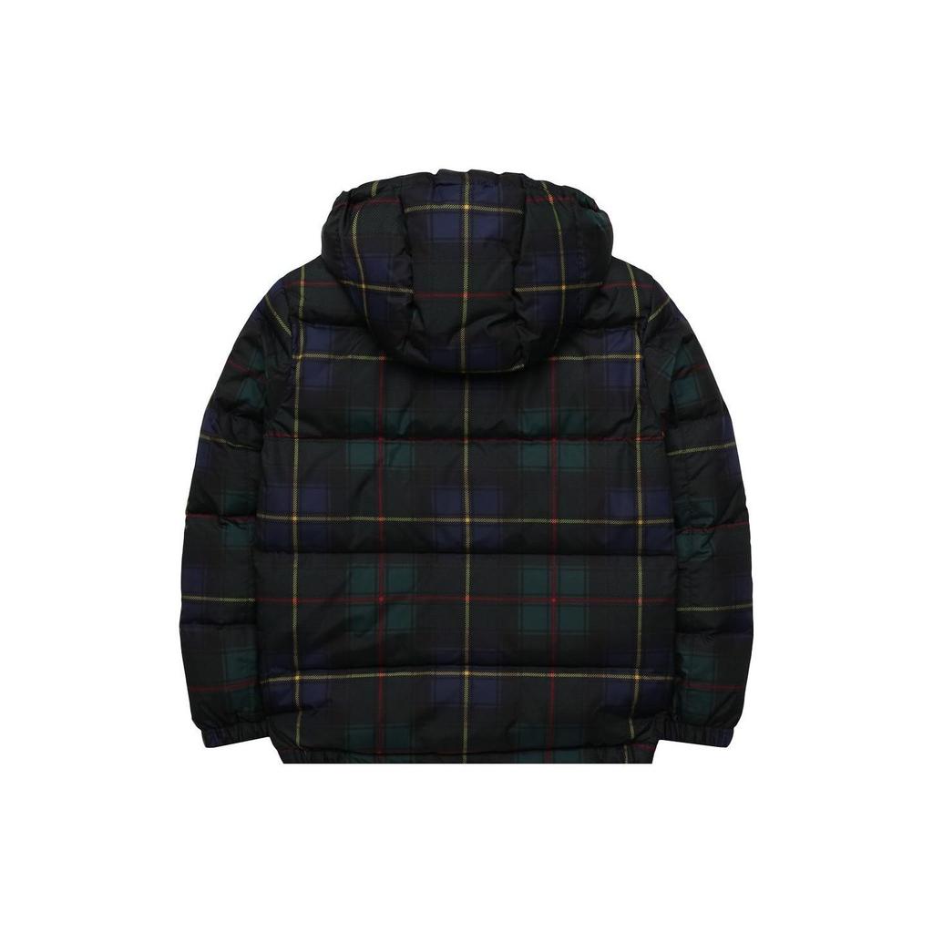 Polo Ralph Lauren Down Jacket Logo Patch Plaid Hooded Long Sleeve Kids Jackets Multicolor 323853455-001