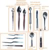Professional Chef Plating Kit, 12 Piece Culinary Plating Set, Stainless Steel (12 Piece)
