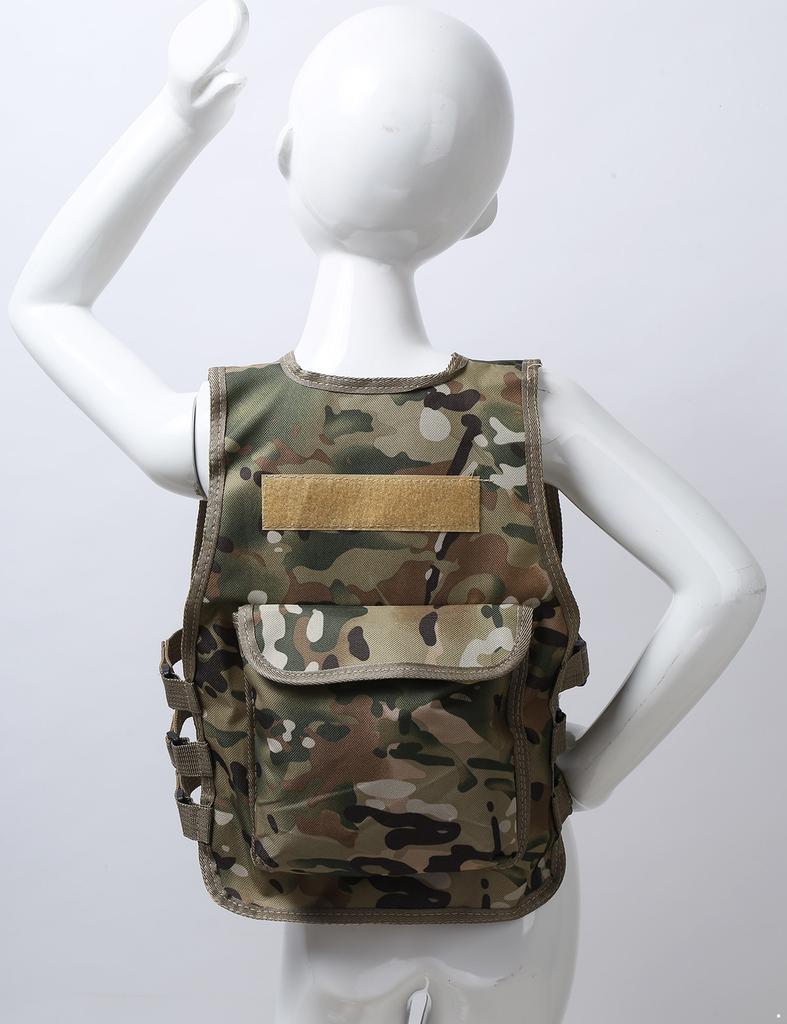 Profesyonel Tarz Çocuk Ekipmanı Airsoft CS için Yardımcı Cepli Ayarlanabilir Yelek