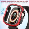 Matte Metal Case Fit for Apple Watch Ultra 3/2/1 49mm Case Bumper, [Matte Aluminum Bezel] + [Soft TPU Bumper]