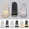 10/12 mm 10 Pcs Rubber+Metal Black Corset Leg Garter Belt Clip Hooks Adjusting Suspender Ends Buckles Hosiery Stocking Grips