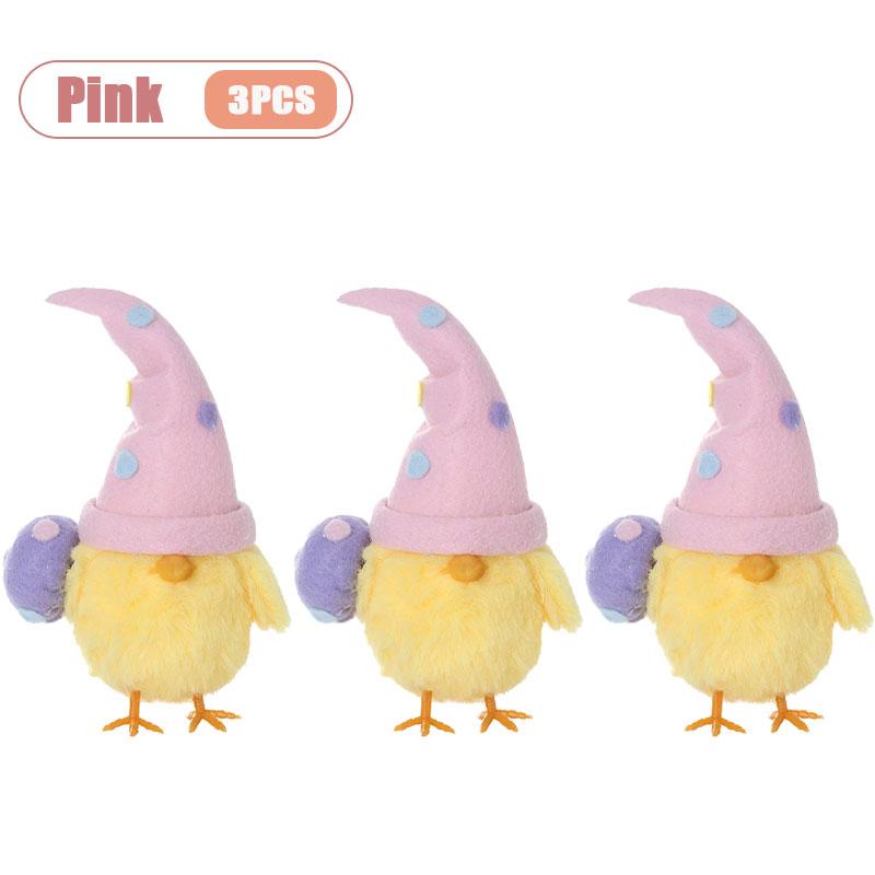 1-5PCS Easter Decor Instagram Cute Egg Chick Doll Ornament Festival Party Gift Home Decoration Seasonal Display