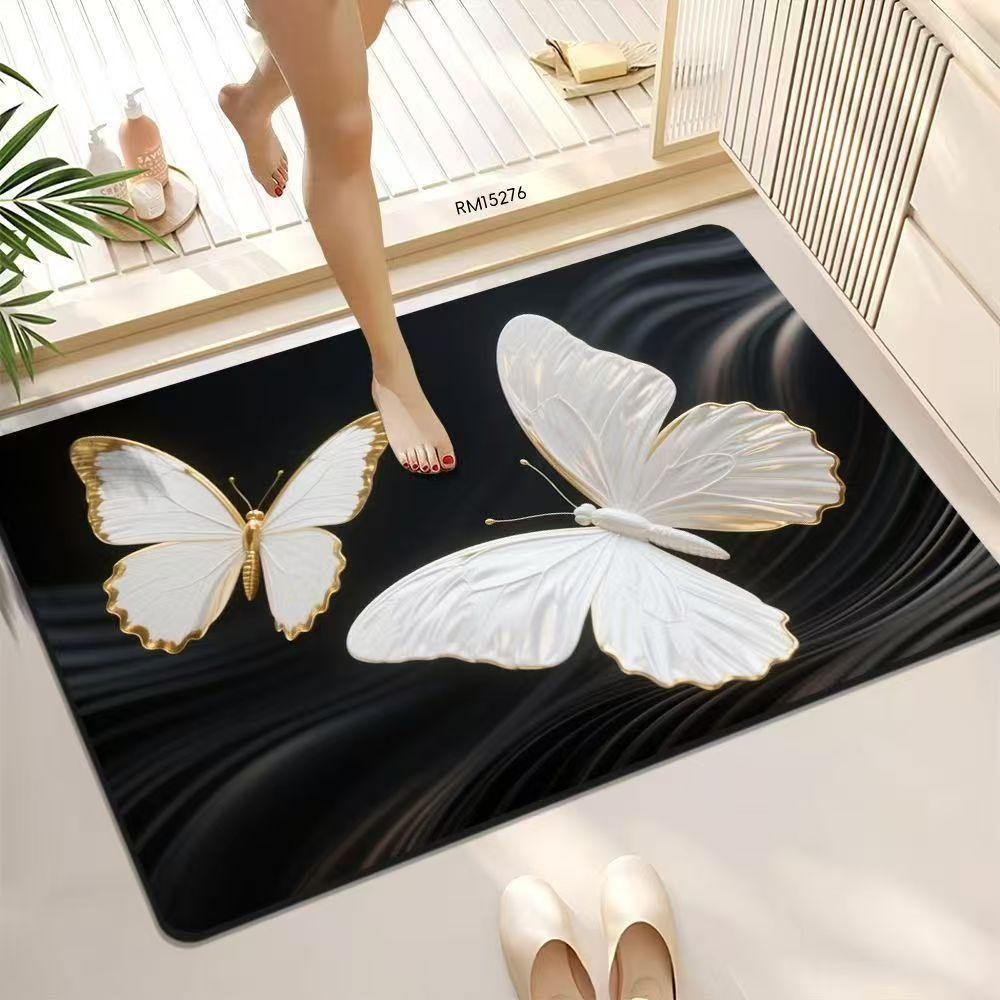 3D visual bathroom floor mat household diatom mud floor mat water-absorbing quick-drying non-slip mat Tianjin carpet