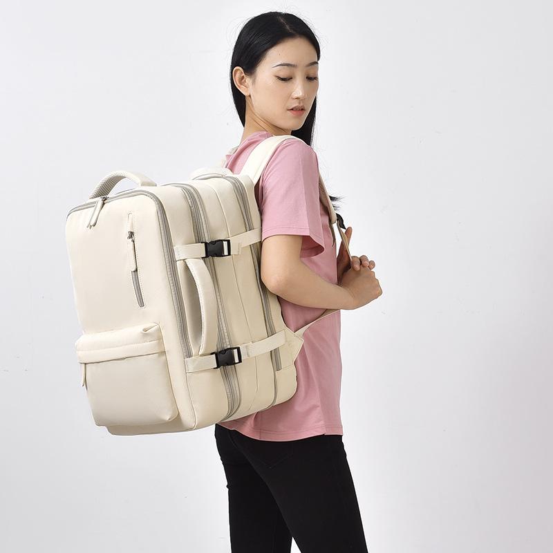 Large-capacity Backpack, Multi-functional Expandable Luggage Bag, Female Student Travel Computer Bag, High-end Backpack