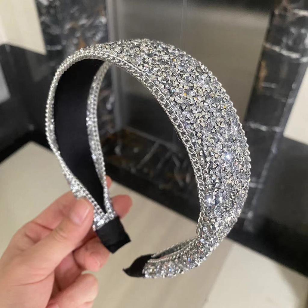 Strass Stirnband Modisches Breites Haarband Damen Haar Accessoires