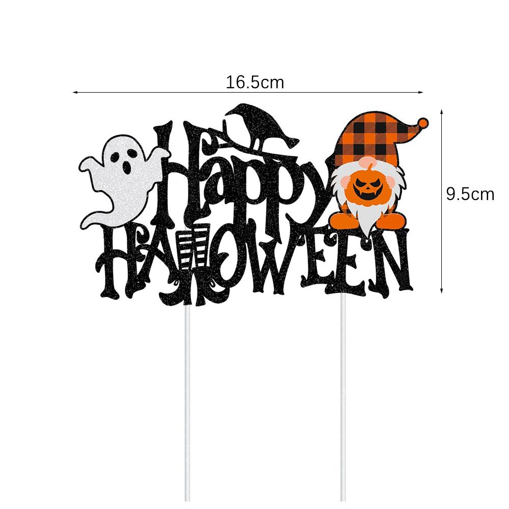 2024 Halloween Alzata per Torta Zucca Fantasma Alzata da Tavolo per Cupcake Halloween Decorazioni per Torta Toppers Buon Halloween Articoli per Feste