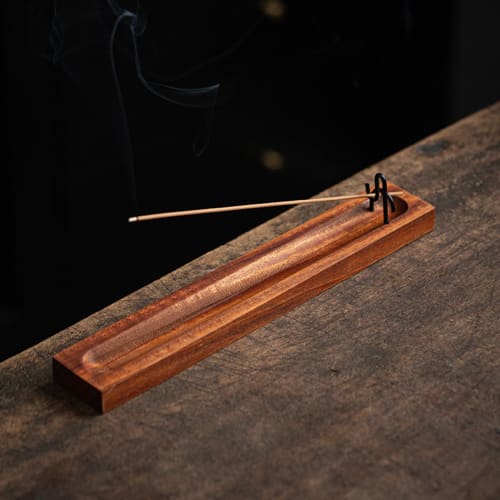 

AirAkl Wooden Incense Burner, Incense Burner, Horizontal Incense Holder, Bamboo Incense Burner, Portable for Buddhist Altar Use, Suitable for Piano, C