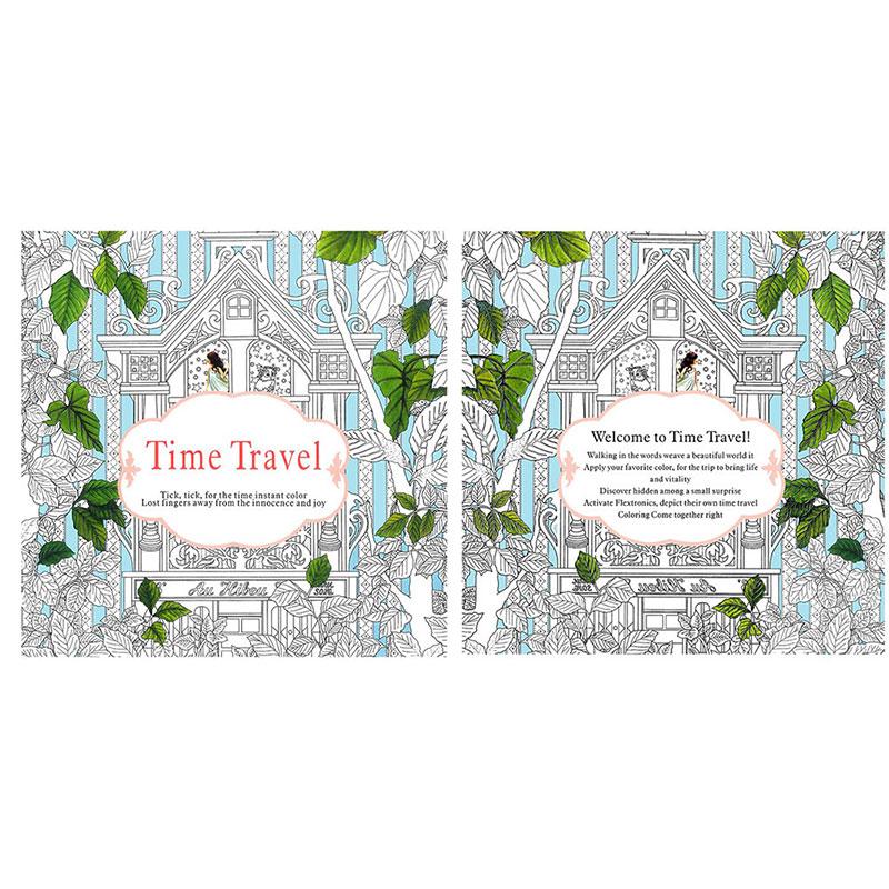 1Pcs 24 Pages Mandalas Flower Coloring Book For Children Adult Graffiti Drawing