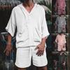 Men's Cotton And Linen Loose Leisure Suit Holiday Men's  Sportswear