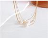 Exquisite Minimalist Freshwater Pearl Pendant Necklace, 18K Gold-Plated Titanium Steel Clavicle Chain