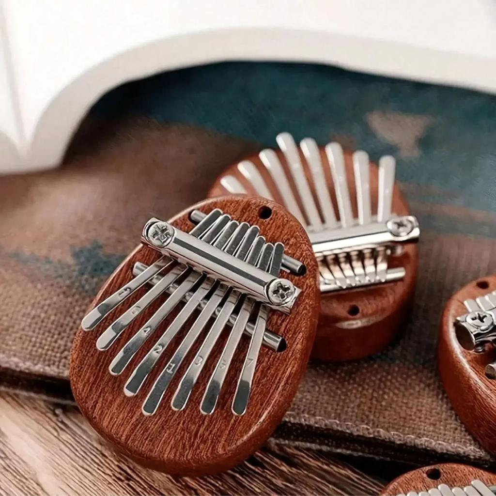 1pc-8 Key Mini Wooden Kalimba High Quality Exquisite Finger Thumb Piano Marimba Musical Good Accessory Pendant Gift
