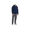 Under Armour Solid Color Hooded Fleece Pullover Sweatshirt Men Sweatshirt Navy 1378981-408
