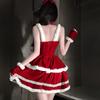 Sex Lingerie Christmas Sexy Chest Wraps New Year's Robe Spice Girls European and American Dresses Bunny Girls