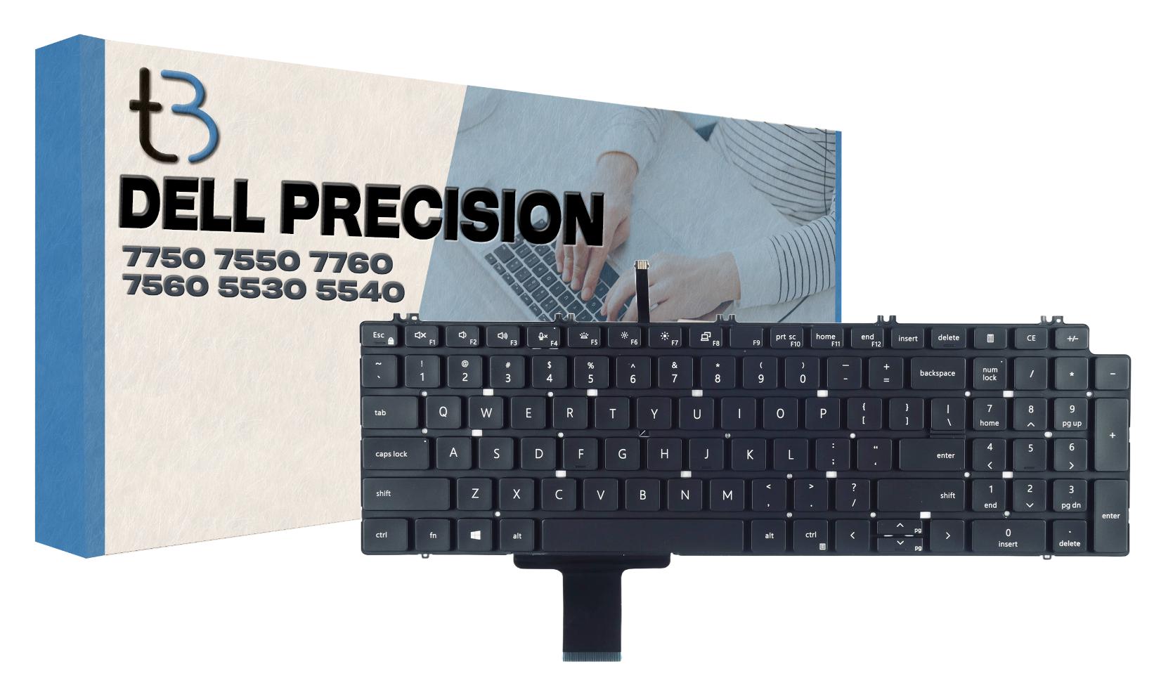 Dell Precision 7750 7550 7760 7560 LED Klávesnica 0713DM 713DM