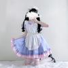 3Pcs Sweet Maid Outfit Women Anime Maid Costume Fancy Dress Cosplays Costume Maid Dress with Headwear Apron