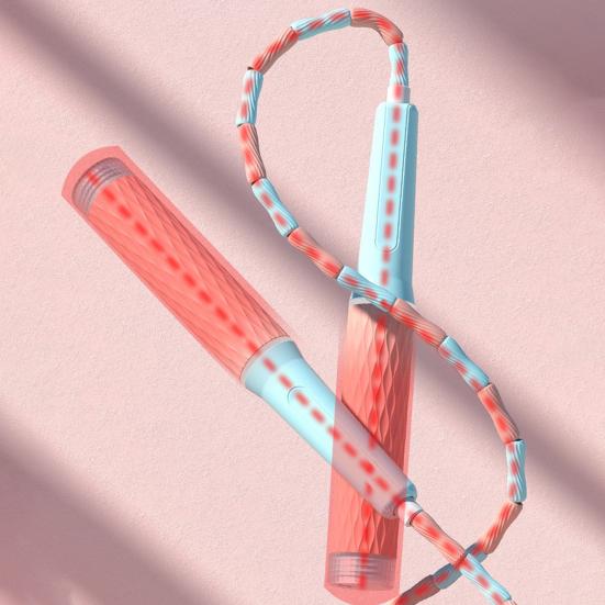 Skipping Rope Adjustable Soft Beaded Slub Design Portable Jumping Training Rope for Adult